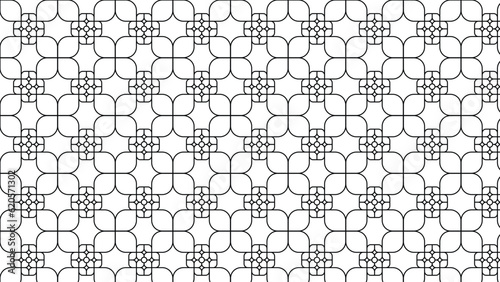 Abstract vector seamless pattern and swatches oriental line texture on white background wallpaper geometric diagonal fabric waves set of design elements