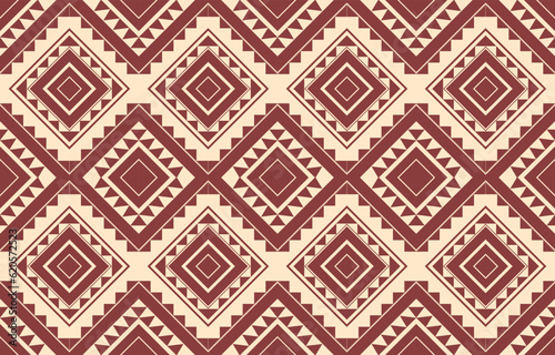 Ethnic abstract ikat art. Aztec ornament print. geometric ethnic pattern seamless color oriental. Design for background ,curtain, carpet, wallpaper, clothing, wrapping, Batik, vector illustration.