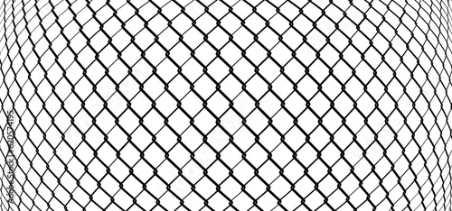 Steel wire chain. Chainlink fence. Safety fence pattern. Seamless chain link fence. Wire mesh steel icon. Grid metal chain-link. Metallic wired fence pattern.