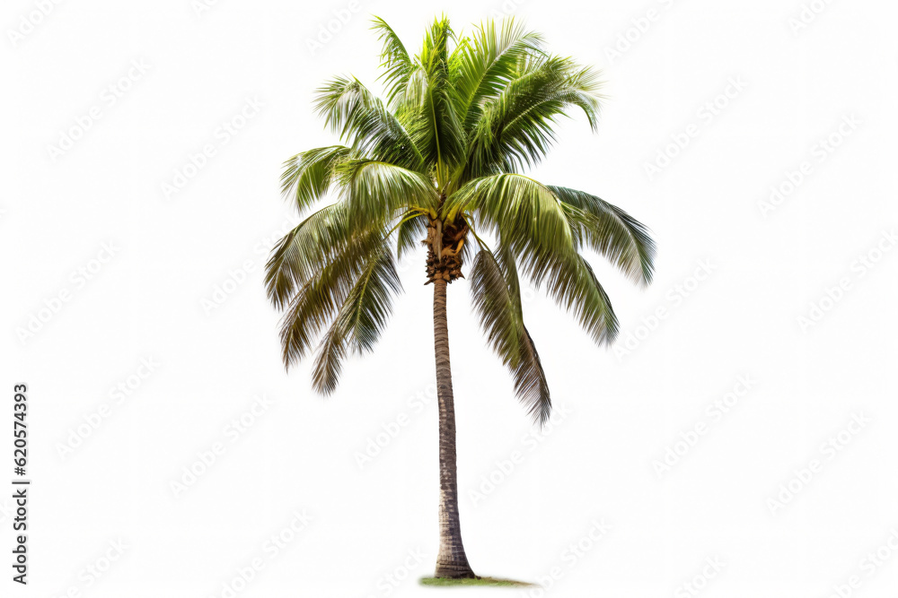 Obraz premium Coconut tree isolated on white background photography