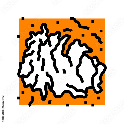 mars polar ice caps planet color icon vector. mars polar ice caps planet sign. isolated symbol illustration