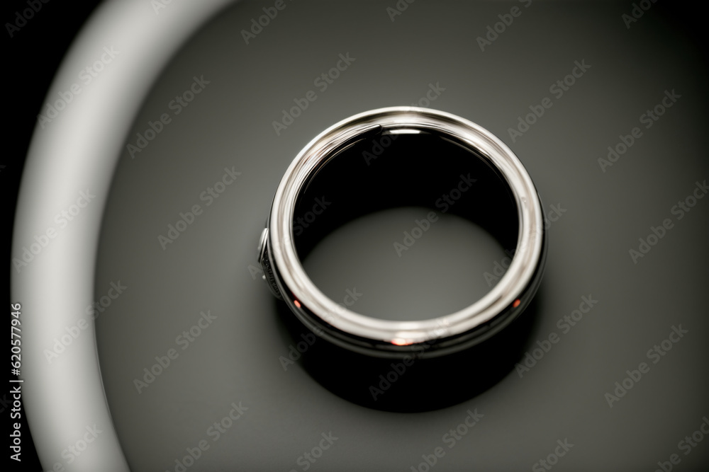 A Close Up Of A Ring On A Table