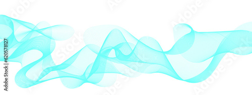 Abstract colorful flowing wave curved lines, frequency wavy sound, technology curve line background. Design used for technology, science, banner, template, wallpaper, business and many more.