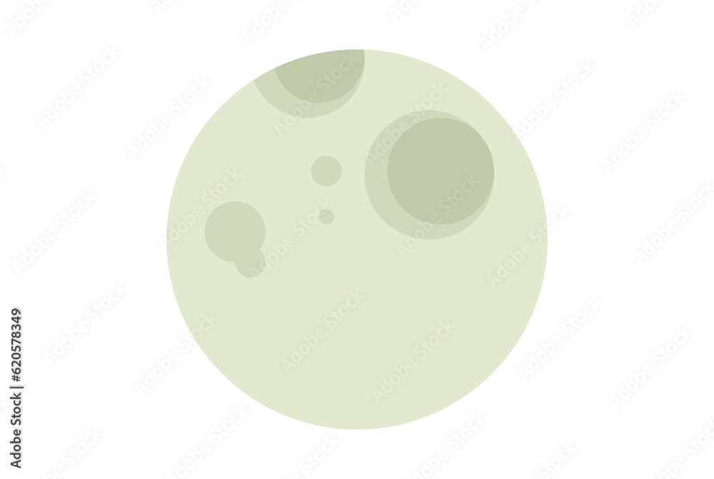 Obraz premium Heller Mond Vektor Vollmond Illustrator Halloween icon design