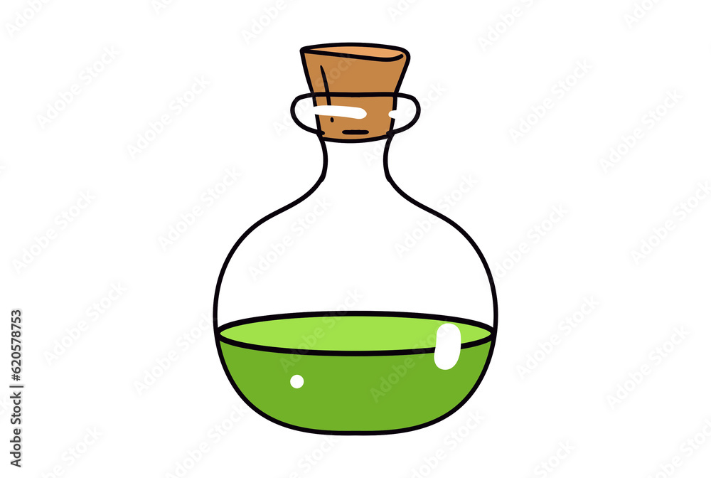 Zaubertrank grüne Elixir Flüssigkeit Halloween Vektor Design Zaubertrank grüne Elixir Flüssigkeit Halloween Vektor Design