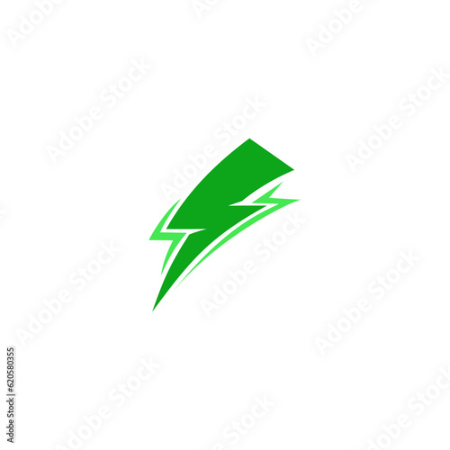 Green Energy Flash Logo, nature logo