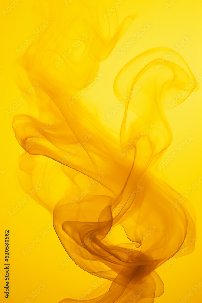 Yellow smoke pattern background
