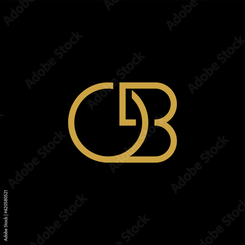 Fototapeta Initial OB BO Logo Design Elegant, Vector Initial Letter Logo, Monogram Logo