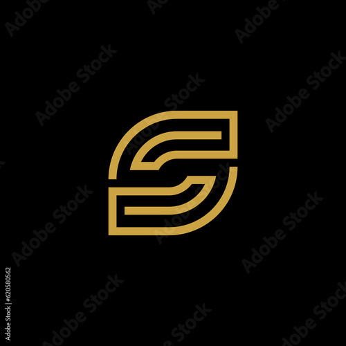 Initial S Logo Design Elegant, Vector Initial Letter Logo, Monogram Logo