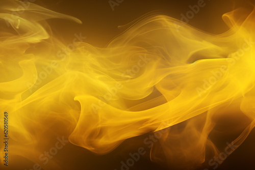 Yellow smoke pattern background