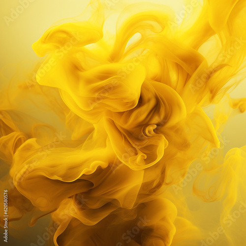 Yellow smoke pattern background