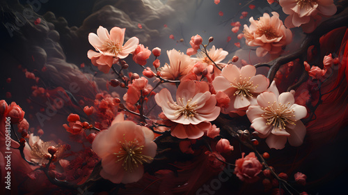Blossom Brilliance: Exquisite High-Definition Flower Wallpaper - AI Generative