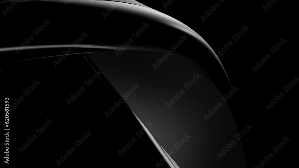 3d Abstract black background looping animation