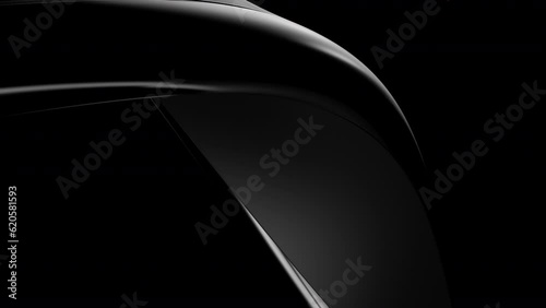 3d Abstract black background looping animation