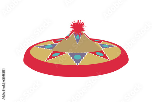 Jaapi India hat culture headdress traditional cap illustration artwork