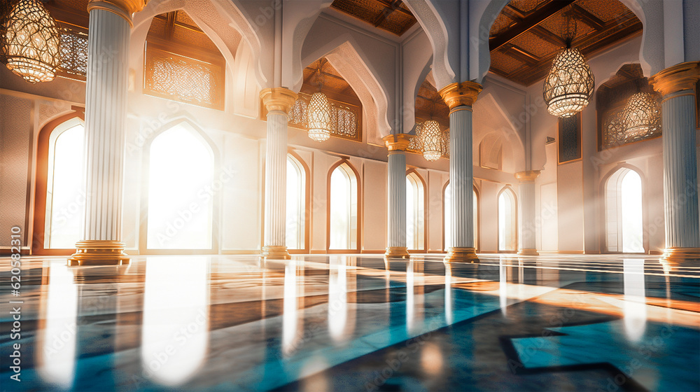 HD interior of a mosque