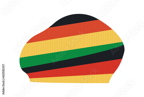 Rasta cap Jamaica hat culture headdress traditional cap illustration artwork photo