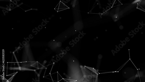 White Futuristic Matrix Line on Black for overlay
