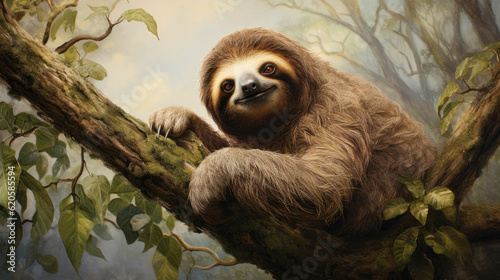 Sloth in a tree