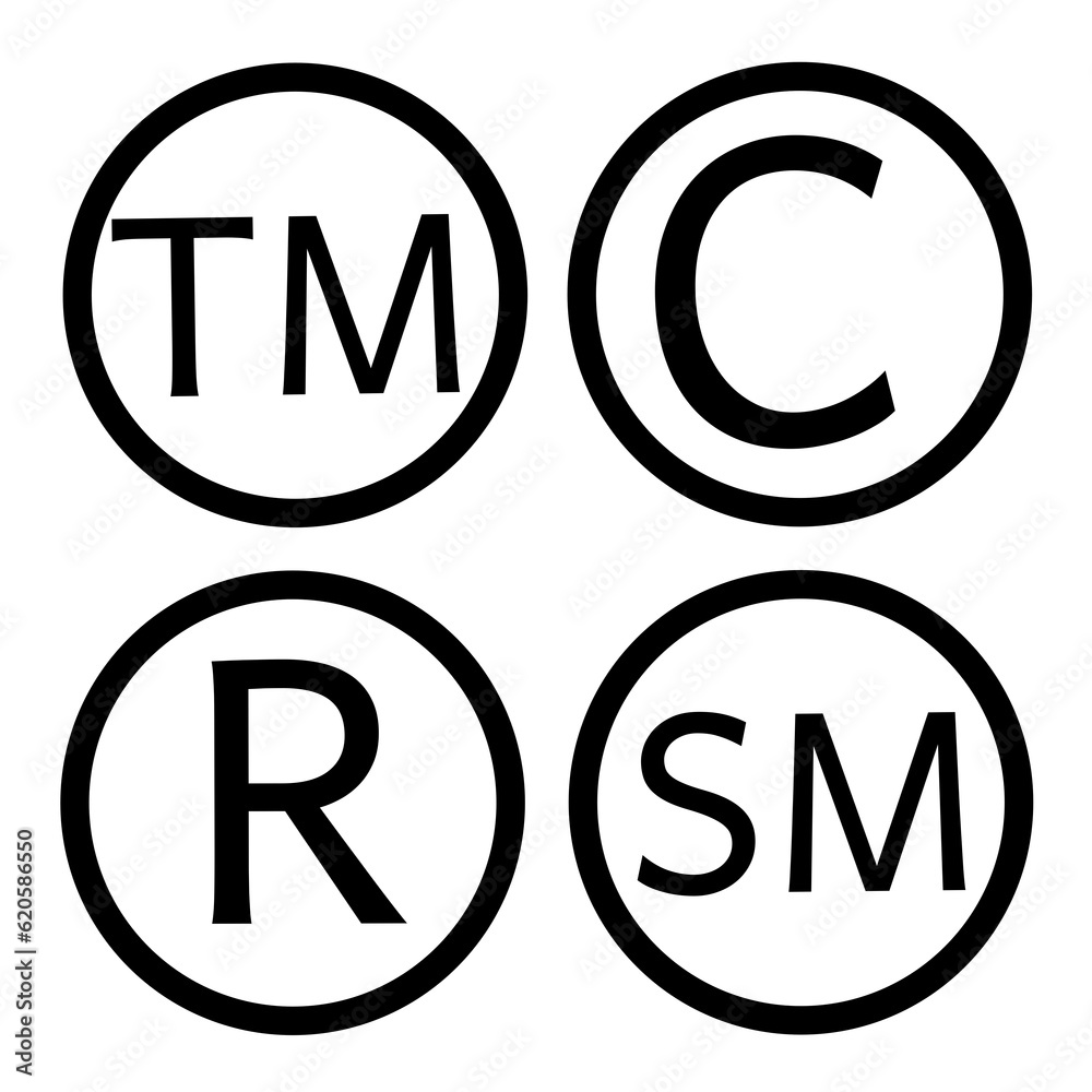 protection icon set.copyright, trademark,registered and smartmark icons protection icon set.copyright, trademark,registered and smartmark icons