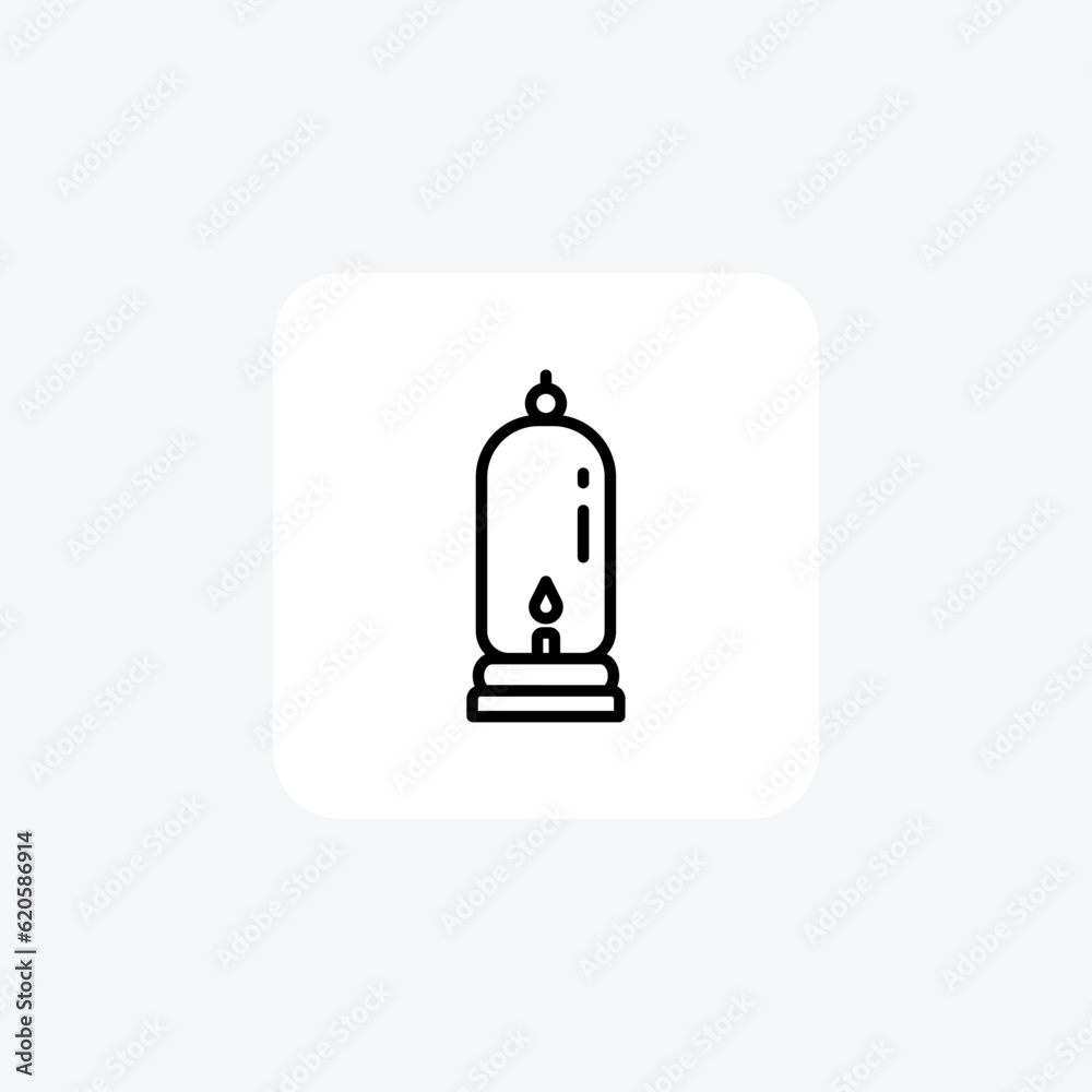 Enchanting Lantern Vector Line Icon Enchanting Lantern Vector Line Icon