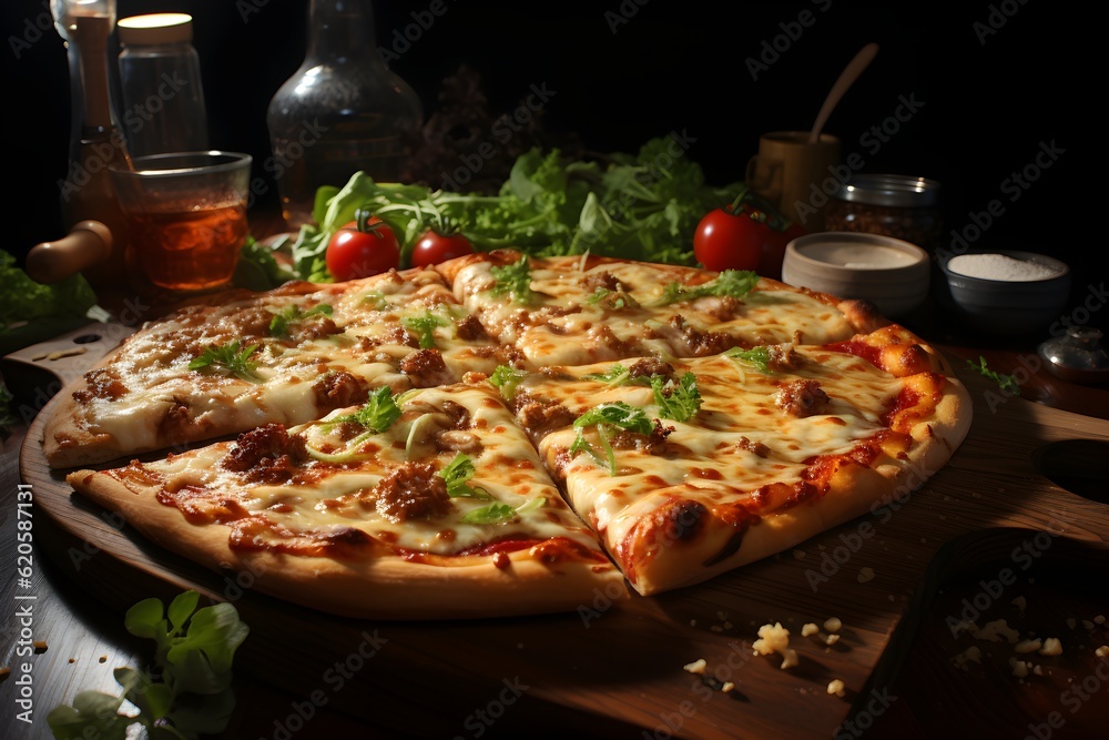 italian food pizaa on a table.
