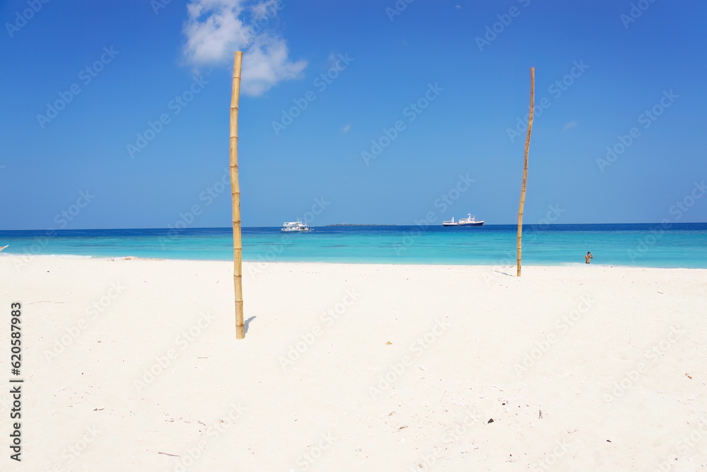 Apo reef white sandy beach in Sablayan, Philippines Apo reef white sandy beach in Sablayan, Philippines