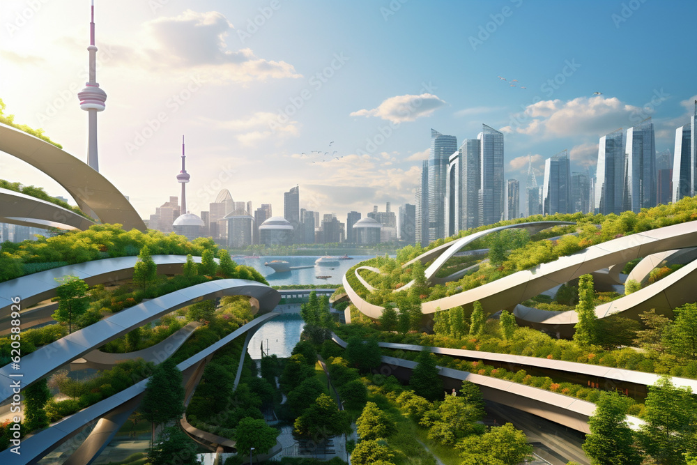 Building transformed into a thriving green space with rooftop gardens ... - Sustainable High Rise Building Design With Green Space