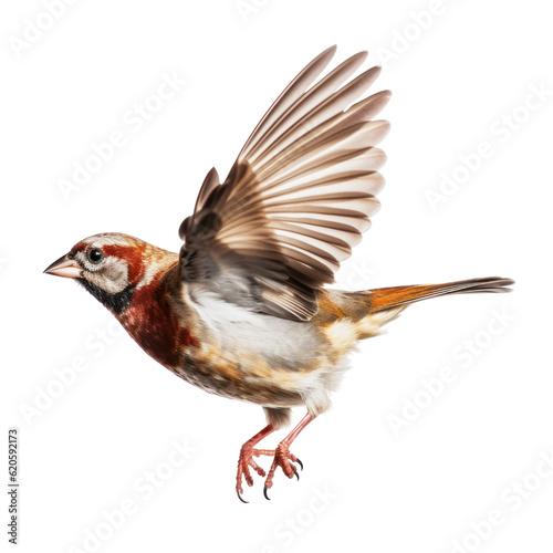 female cardinal isolated on transparent background cutout