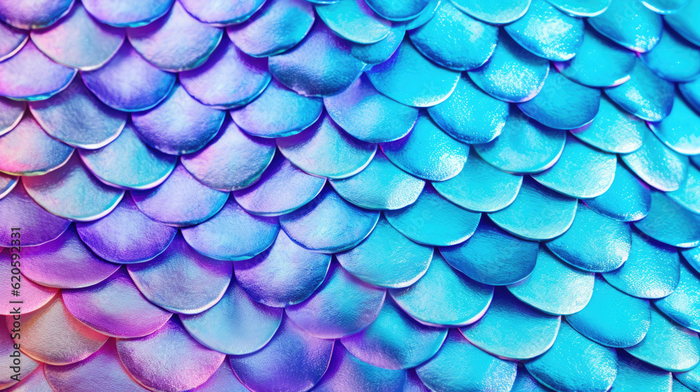 close-up view of a vibrant blue and purple snake skin texture, AI close-up view of a vibrant blue and purple snake skin texture, AI