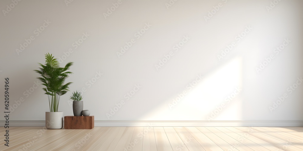 modern minimalist interior with a big empty white wall modern minimalist interior with a big empty white wall