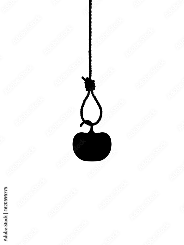 Scary Pumpkin hanging on gallows for sign, symbol and Halloween art illustration. Vector Illustration Scary Pumpkin hanging on gallows for sign, symbol and Halloween art illustration. Vector Illustration