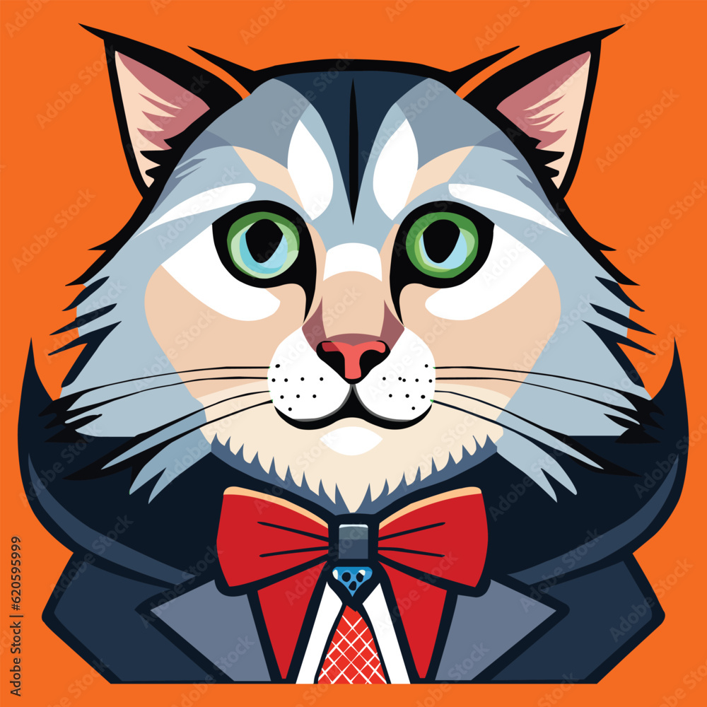 Fototapeta premium a cute mascot cat