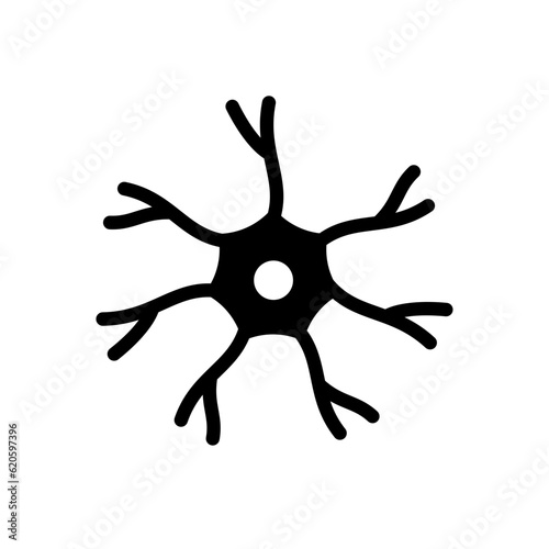 neuron flat style vector icon