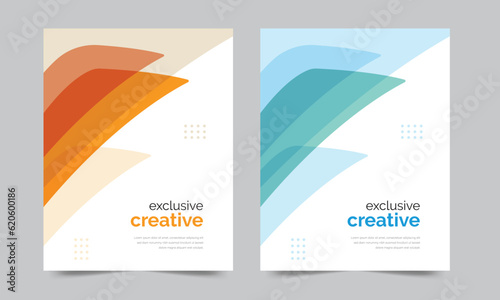 Cover design for annual report and business catalog, magazine, flyer or booklet. Brochure template layout. A4 cover vector EPS-10