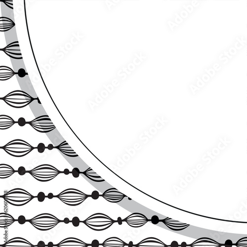 Abstract geometric pattern with small and large rhombuses. Design element for web banners, posters, cards, wallpapers, backdrops, panels Black and white color Vector illustration