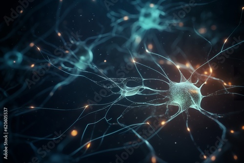 Electrifying Neuronal Network: Active Nerve Cells with Electrical Synapses, Active, Nerve Cells, Neuronal Network, Electrical Synapses, Neuroscience, Brain, Neurons, photo