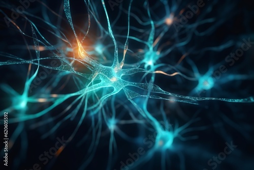 Electrifying Neuronal Network: Active Nerve Cells with Electrical Synapses, Active, Nerve Cells, Neuronal Network, Electrical Synapses, Neuroscience, Brain, Neurons, photo