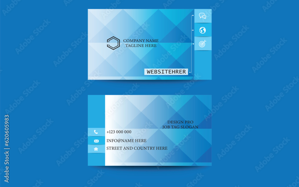 Creative and modern business card template design