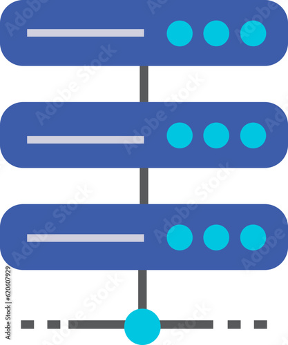 Network router technology illustration