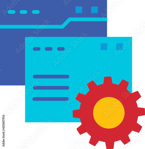 Website setting technology illustration