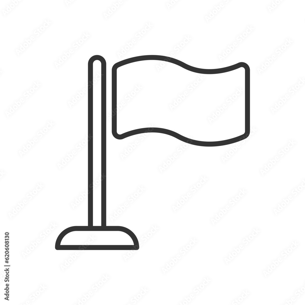 Flag And Location Marker Icon Flag And Location Marker Icon