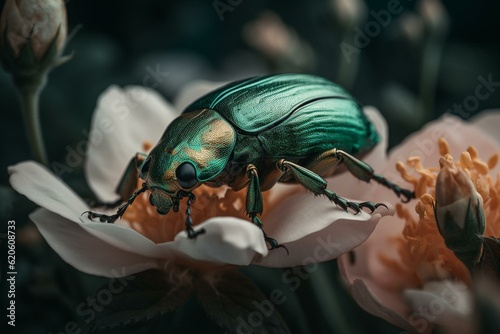 Canvas-taulu Rose chafer beetle. Generative AI