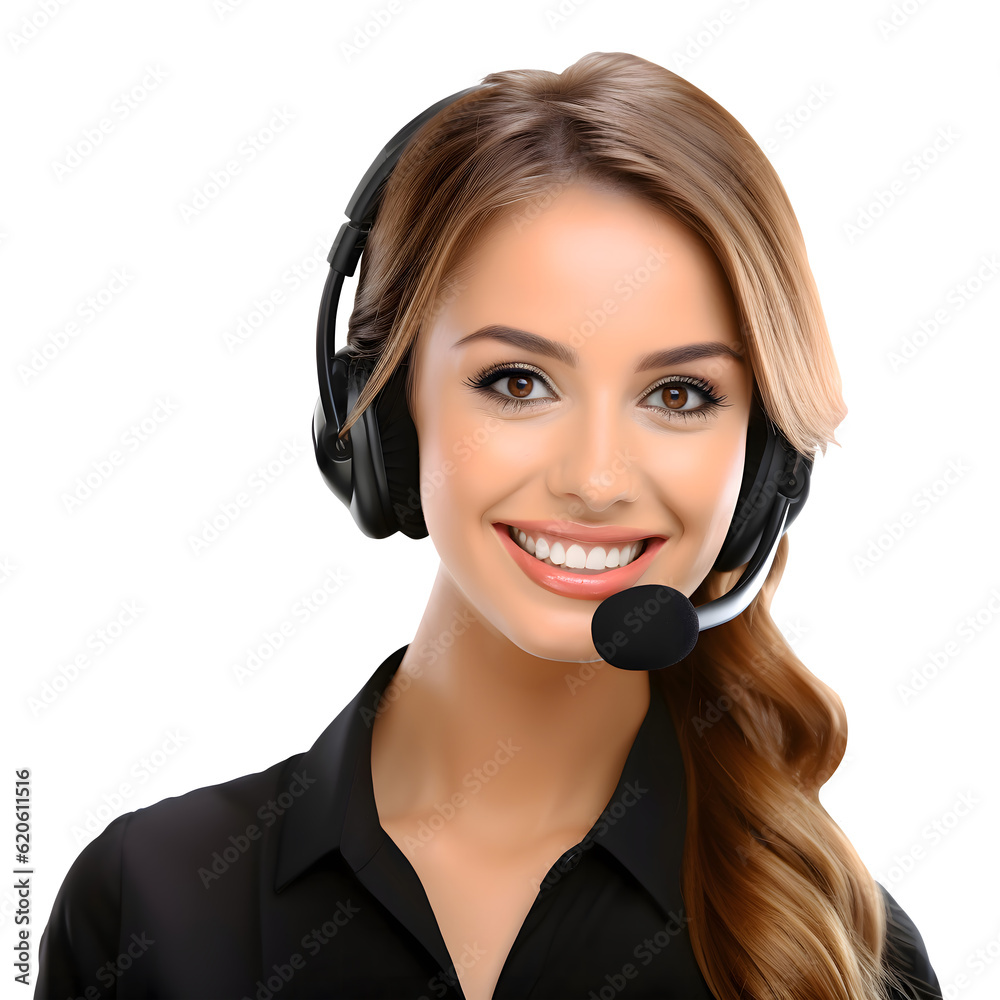 Call center woman, Personal assistant in the business. beautiful Hot helpline worker, support phone operator in headset, isolated on transparent background Call center woman, Personal assistant in the business. beautiful Hot helpline worker, support phone operator in headset, isolated on transparent background