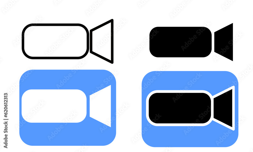 vector graphic illustration of video. camera video icon. vector graphic illustration of video. camera video icon.