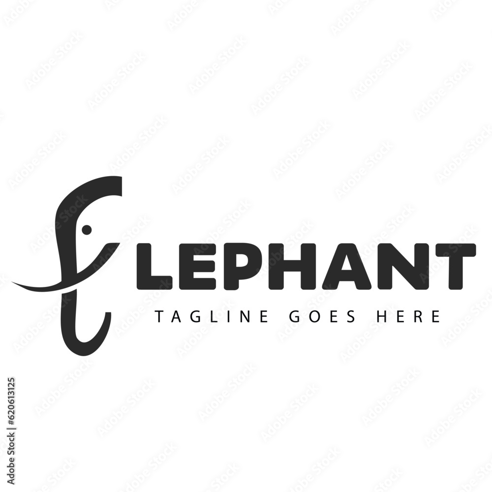 Obraz premium logo elephant for business