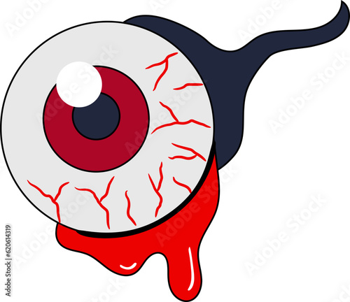 Halloween Bloody Eyeball Icon
