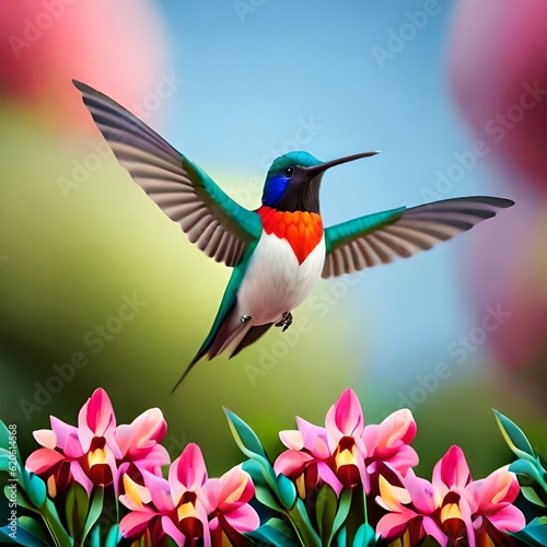 hummingbird in flight © faxi art