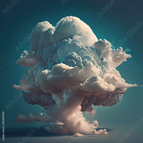 ai generated illustration surreal huge cloud