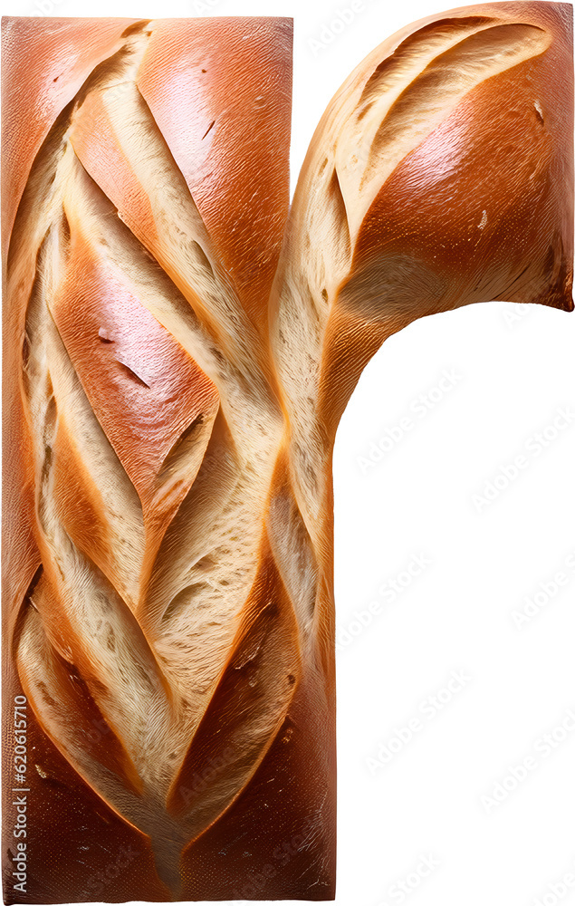 Bread typography text design lowercase alphabet r Bread typography text design lowercase alphabet r